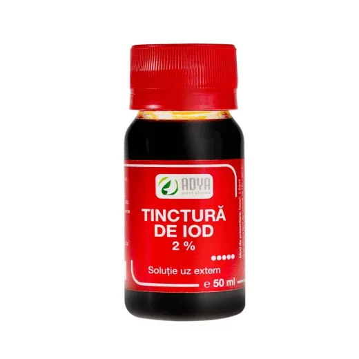 Tinctura de Iod 2% 50ml Adya Green Adya GreenPharma — preț și oferte