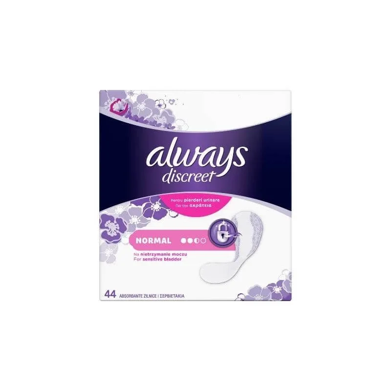 Always Discreet Liners Normal, 44 buc — preț și oferte