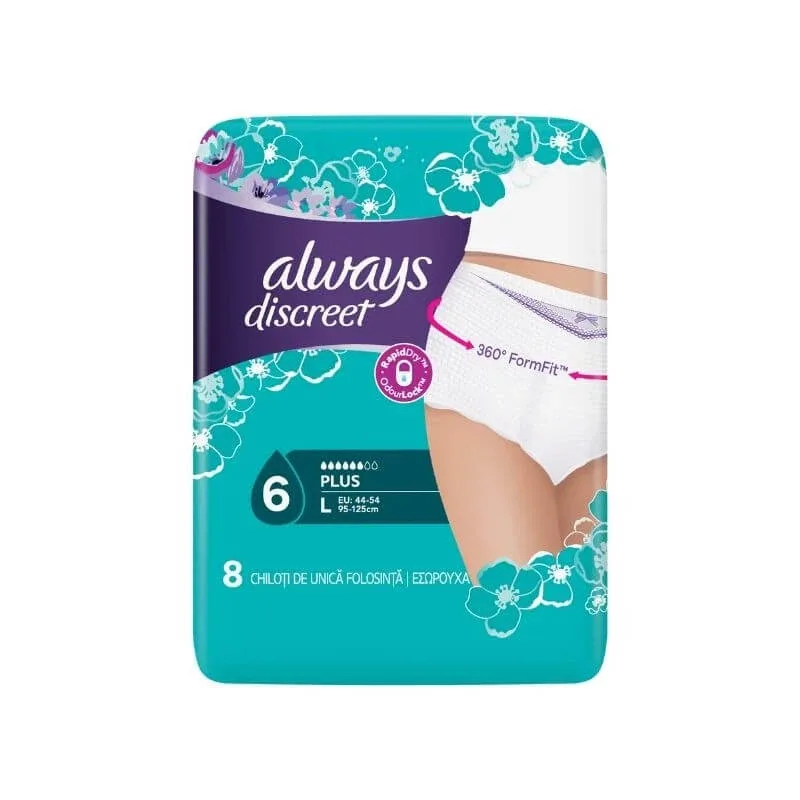 Always Discreet Pants Large, 8 buc — preț și oferte