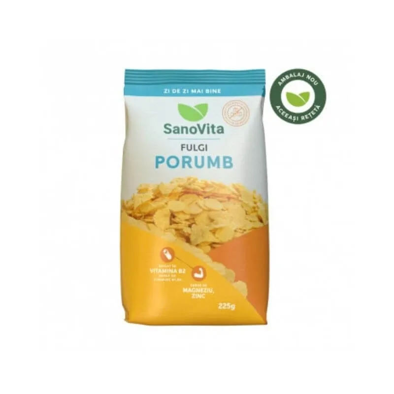 Sanovita Fulgi de Porumb fara zahar x 225g — preț și oferte