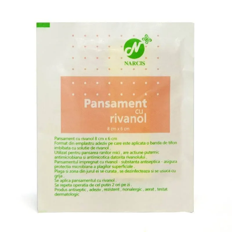 Banda adeziva cu rivanol 8cm/6cm Octacare — preț și oferte
