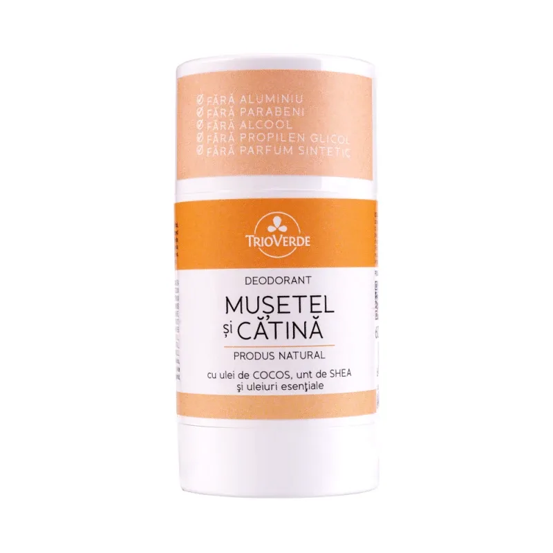 Deodorant Roll On Natural Musetel si Catina, 60 g, Trio Verde — preț și oferte
