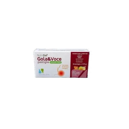 Dropsuri masticabile cu miere de manuka si lamaie fara zahar Gola & Voce Nutridef, Nutrileya — preț și oferte