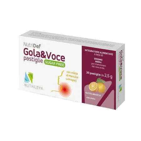 Dropsuri masticabile Nutridef cu miere de manuka si portocala fara zahar Gola & Voce, Nutrileya — preț și oferte
