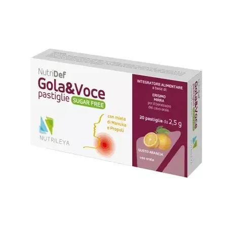 Dropsuri masticabile Nutridef cu miere de manuka si portocale Gola & Voce, Nutrileya — preț și oferte