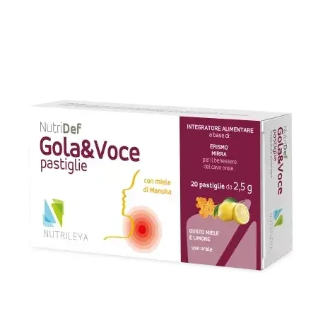 Dropsuri masticabile Nutridef cu miere de manuka si lamaie Gola & Voce, Nutrileya — preț și oferte