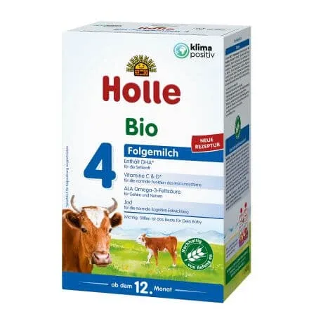 Lapte praf Formula 4, 12+ luni, 600 g, Holle Baby — preț și oferte