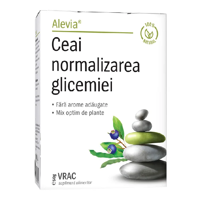 Ceai normalizarea glicemiei, 50 g, Alevia — preț și oferte