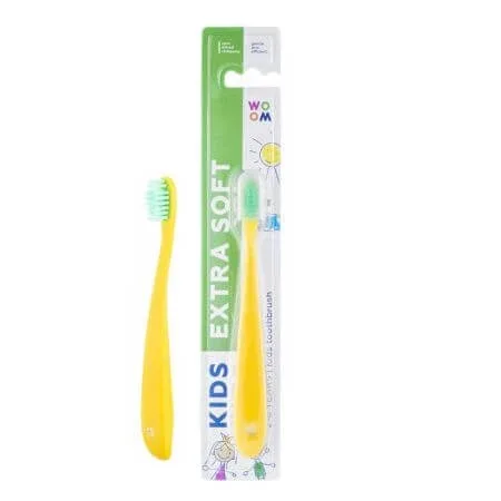 Periuta de dinti pentru copii Kids Extra Soft, 2-6 ani, 1 buc, Woom — preț și oferte