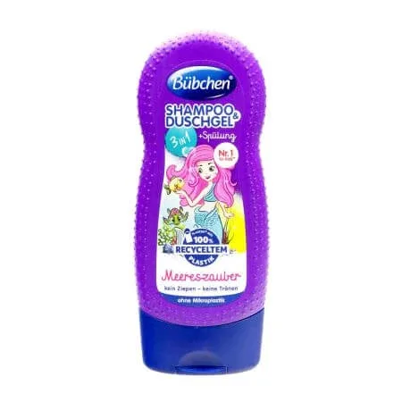 Sampon & Gel de dus & Balsam Sirena, 230 ml, + 3 ani, Bubchen — preț și oferte