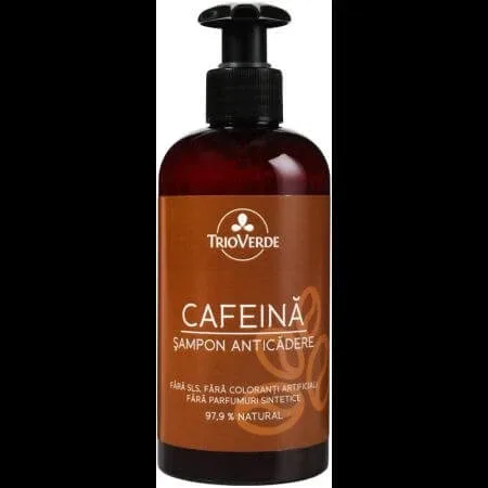 Sampon anticadere cu extract de Cafeina, 250 ml, Trio Verde — preț și oferte