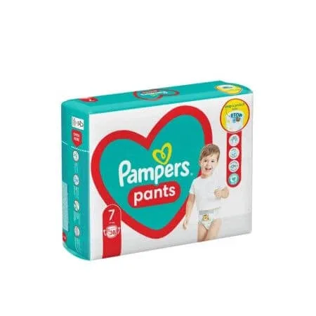Scutece Pants Stop&Protect, Nr. 7, +17 kg, 38 bucati,, Pampers — preț și oferte
