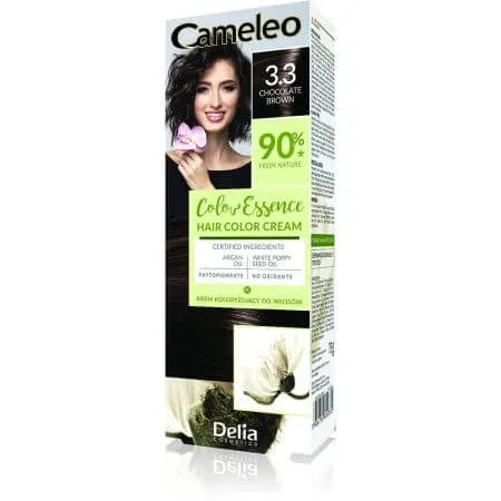 Vopsea de par Cameleo Color Essence, 3.3 Chocolate Brown, Delia Cosmetics — preț și oferte