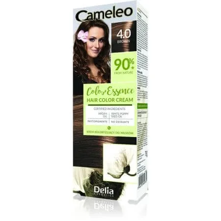 Vopsea de par Cameleo Color Essence, 4.0 Brown, Delia Cosmetics — preț și oferte
