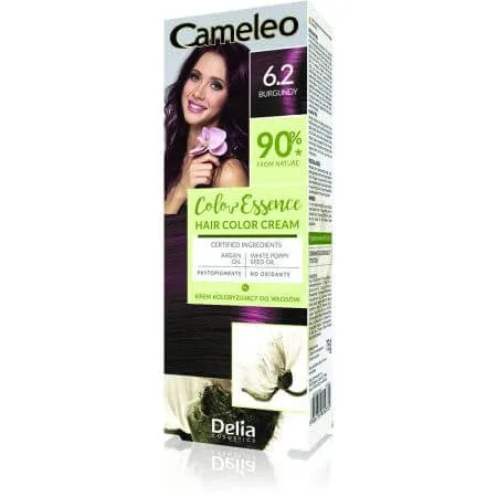 Vopsea de par Cameleo Color Essence, 6.2 Burgundy, Delia Cosmetics — preț și oferte