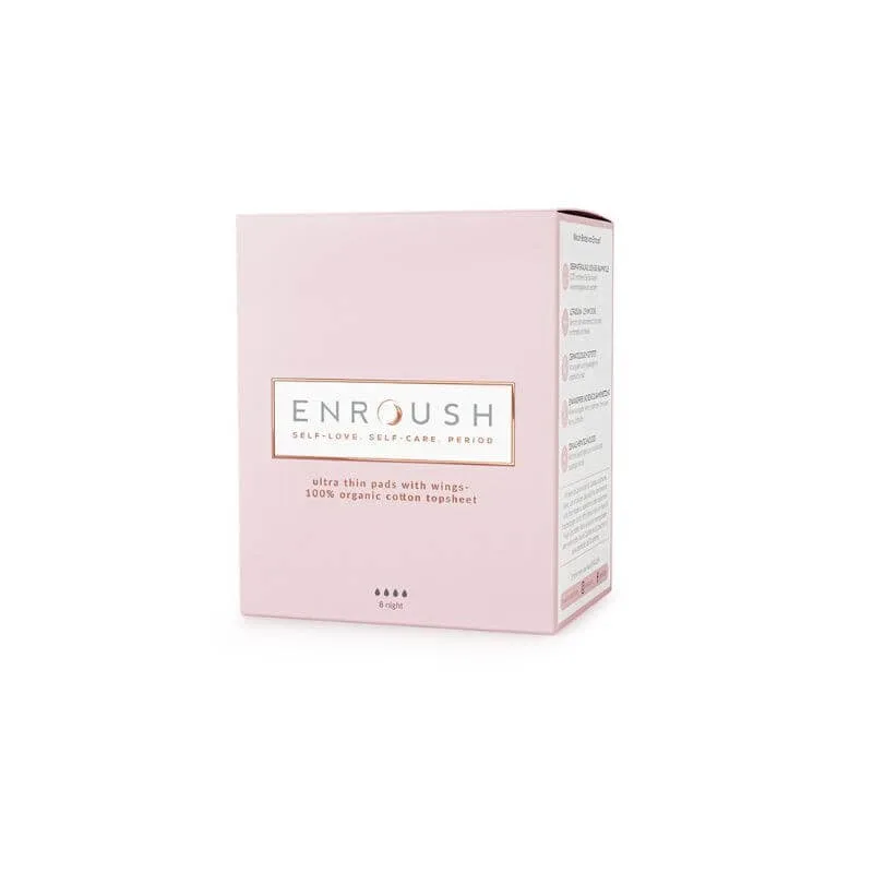 Enroush Absorbante Bumbac Organic Noapte x 8buc — preț și oferte