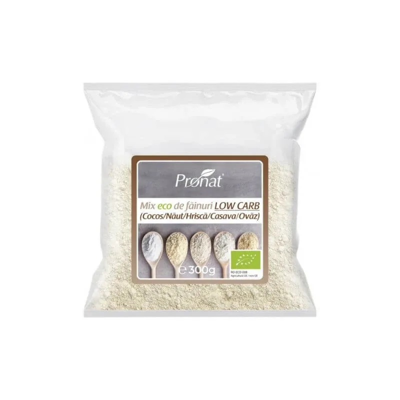 Faina Low Carb (cocos, naut, cassava, hrisca, ovaz) x 300gr, Pronat — preț și oferte