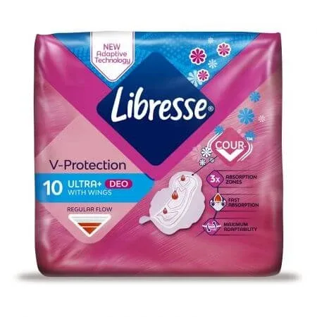 Absorbante Ultra Normal Deo Fresh, 10 bucati, Libresse — preț și oferte