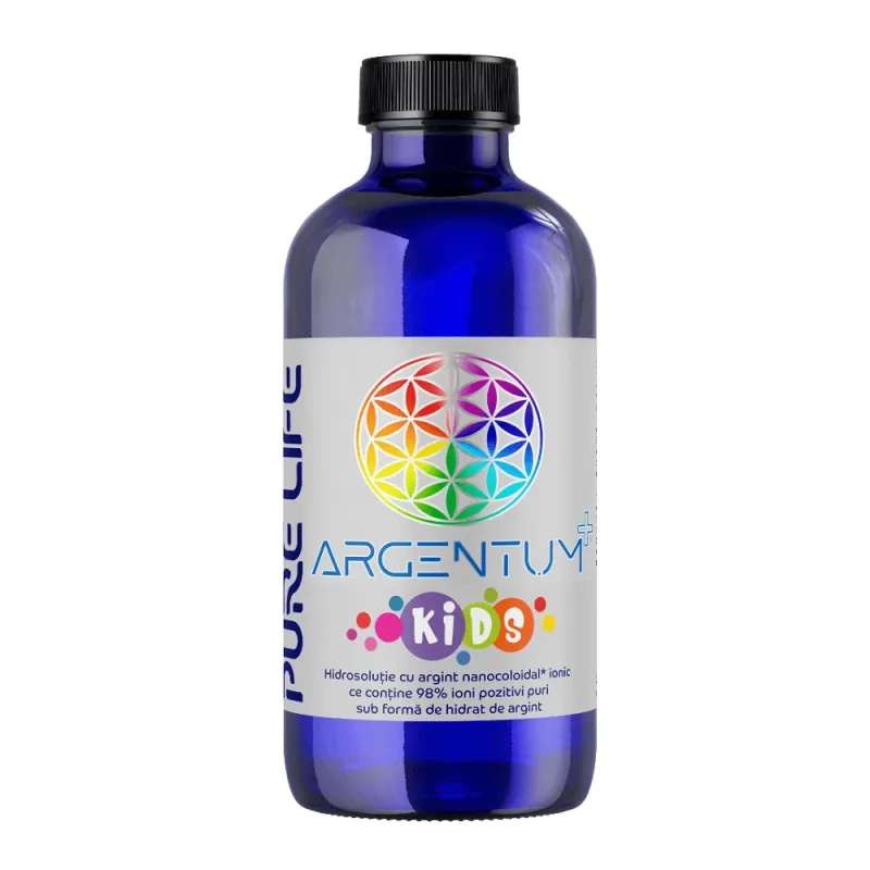 Argint nanocoloidal Argentum+ Kids, 240 ml, Pure Life — preț și oferte