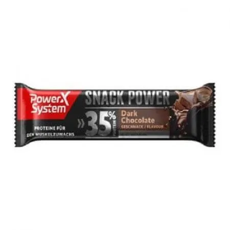 Baton proteic cu ciocolata neagra Snack Power, 45g, Power system — preț și oferte