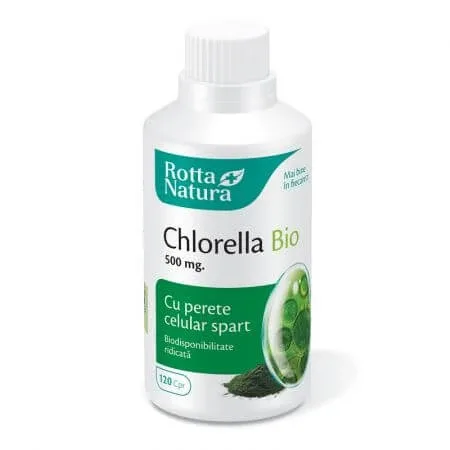 Chlorella Bio, 500 mg, 120 comprimate, Rotta Natura — preț și oferte