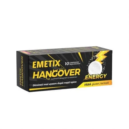 Emetix Hangover Energy, 10 comprimate, Fiterman — preț și oferte
