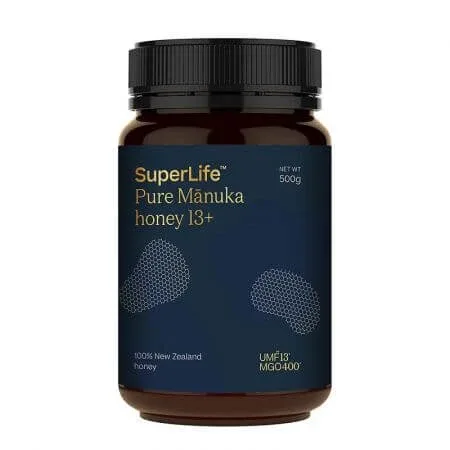 Miere de Manuka UMF13+, MGO400+, 500g, Superlife — preț și oferte