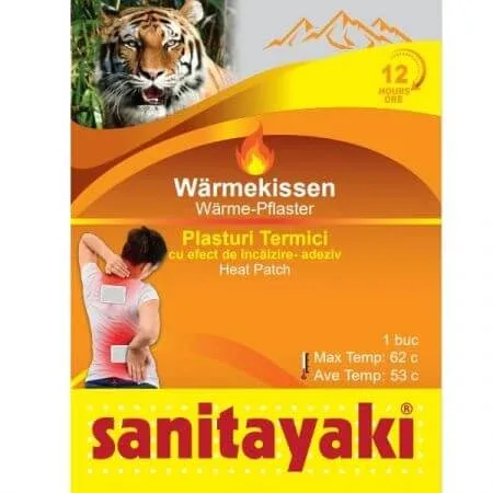 Plasturi termici cu efect de incalzire 12 ore, 1 bucata, Sanitayaki — preț și oferte