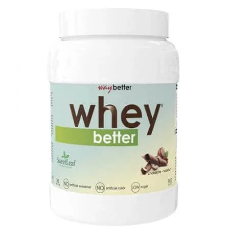 Pudra proteica cu ciocolata si alune Whey Better, 900g, Way Better — preț și oferte