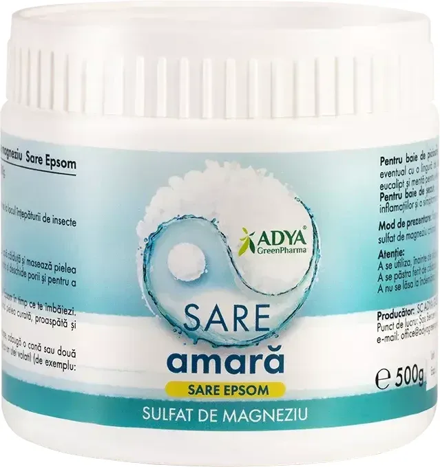 Sare Amara (Epsom) 500g Adya Green Adya GreenPharma — preț și oferte