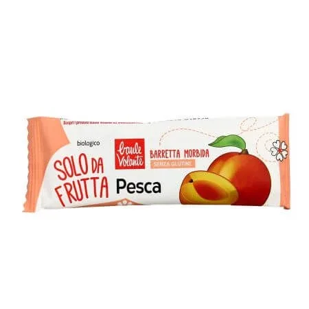 Baton bio moale cu piersica Solo da Frutta, 30 g, Baule Volante — preț și oferte