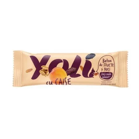 Baton de fructe cu caise fara zahar adaugat, 30 g, Yoli — preț și oferte