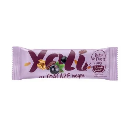 Baton de fructe cu coacaze negre fara zahar adaugat, 30 g, Yoli — preț și oferte
