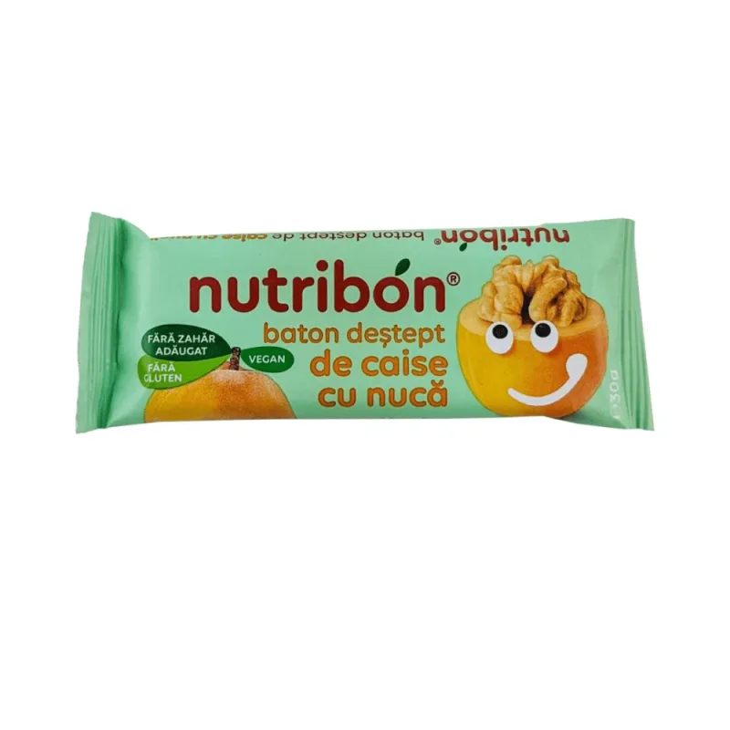 Baton vegan de caise cu nuca fara gluten, 30g, Nutribon — preț și oferte