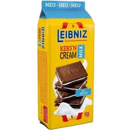 Biscuiti Kek'n Cream Milk, 190 g, Leibniz — preț și oferte