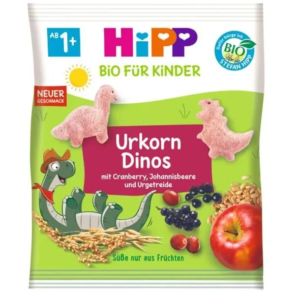 Dinos cu cereale, merisoare si coacaze negre, 30 g, Hipp — preț și oferte