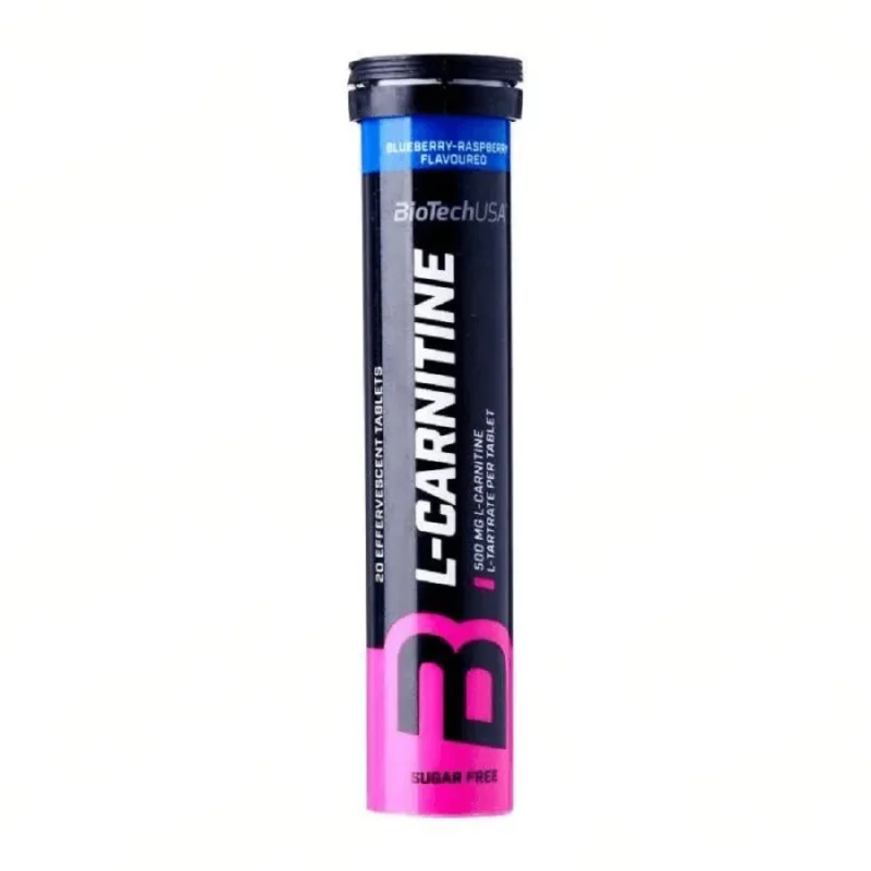 L-Carnitine blueberry-raspberry, 20 tablete, BioTech USA — preț și oferte