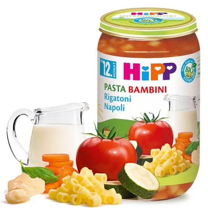 Meniu paste Rigatoni Napoli, 250 g, Hipp — preț și oferte
