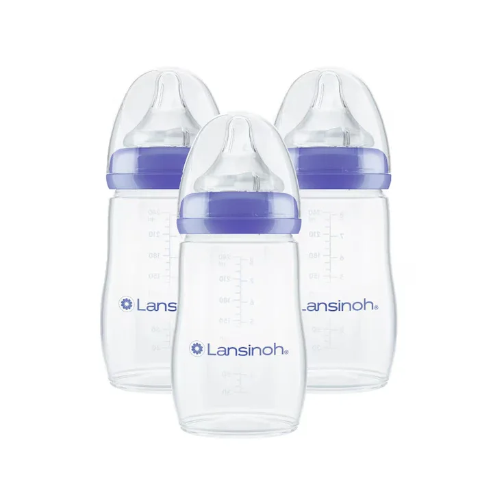 Pachet 3 biberoane, 240 ml, Lansinoh — preț și oferte
