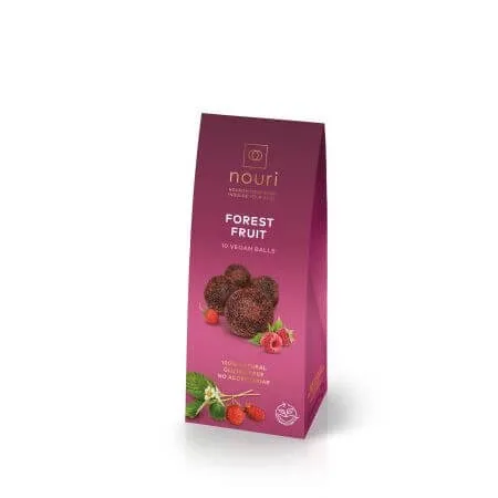 Trufe vegane cu fructe de padure Forest Fruit, 100 g, Nouri — preț și oferte