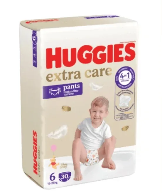 Scutece Extra Care  Nr. 6, 15-25 kg, 30 buc, Huggies — preț și oferte