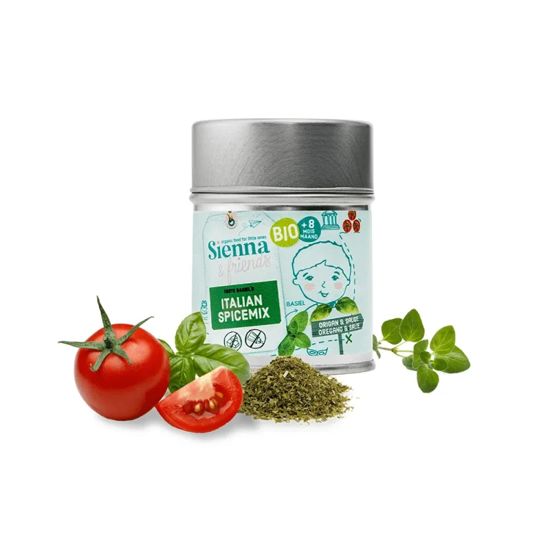 Amestec Bio in stil italian Primele mele condimente, 8 luni +, 28 g, Sienna & friends — preț și oferte