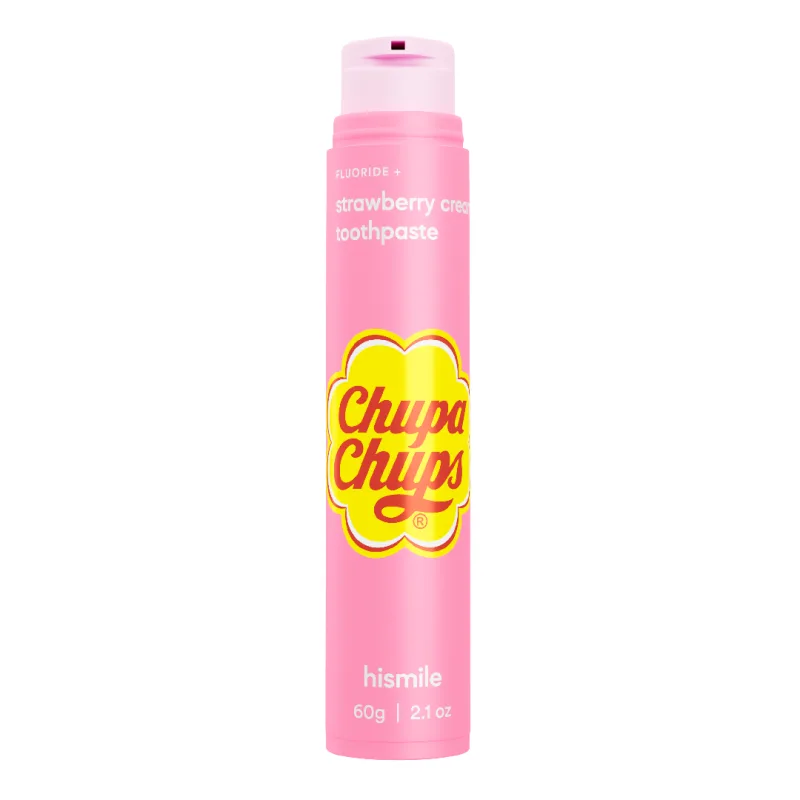 Pasta de dinti Chupa Chup Strawberry & Cream, 60 g, Hismile — preț și oferte