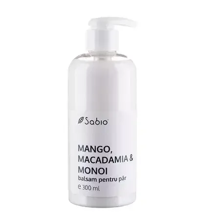 Balsam pentru par cu mango, macadamia si monoi, 300 ml, Sabio — preț și oferte