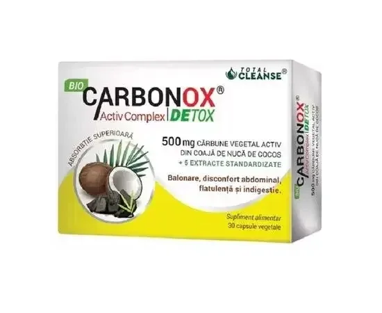 Biocarbonox Activ Complex Detox 30 capsule CosmoPharm — preț și oferte