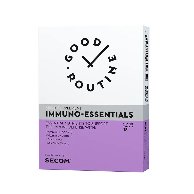 Immuno-Essentials Good Routine, 15 comprimate dublu-strat, Secom — preț și oferte