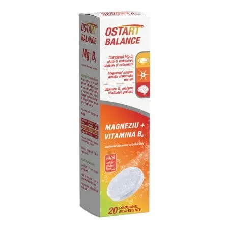 Ostart Balance Mg + B6, 20 comprimate, Fiterman Pharma — preț și oferte