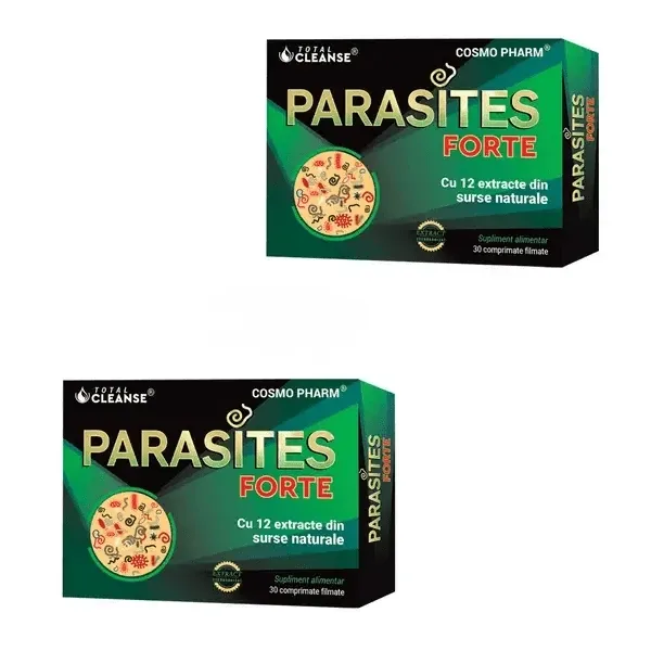 Pachet Parasites Total Cleanse, 30 + 30 comprimate filmate, Cosmopharm — preț și oferte