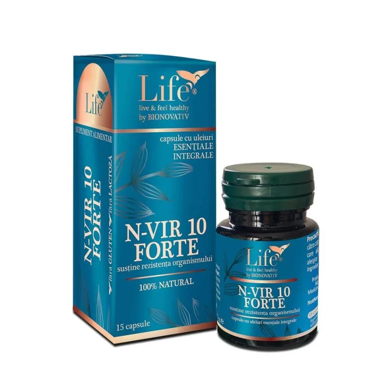 N-Vir 10 Forte Life, 15 capsule, Bionovativ — preț și oferte