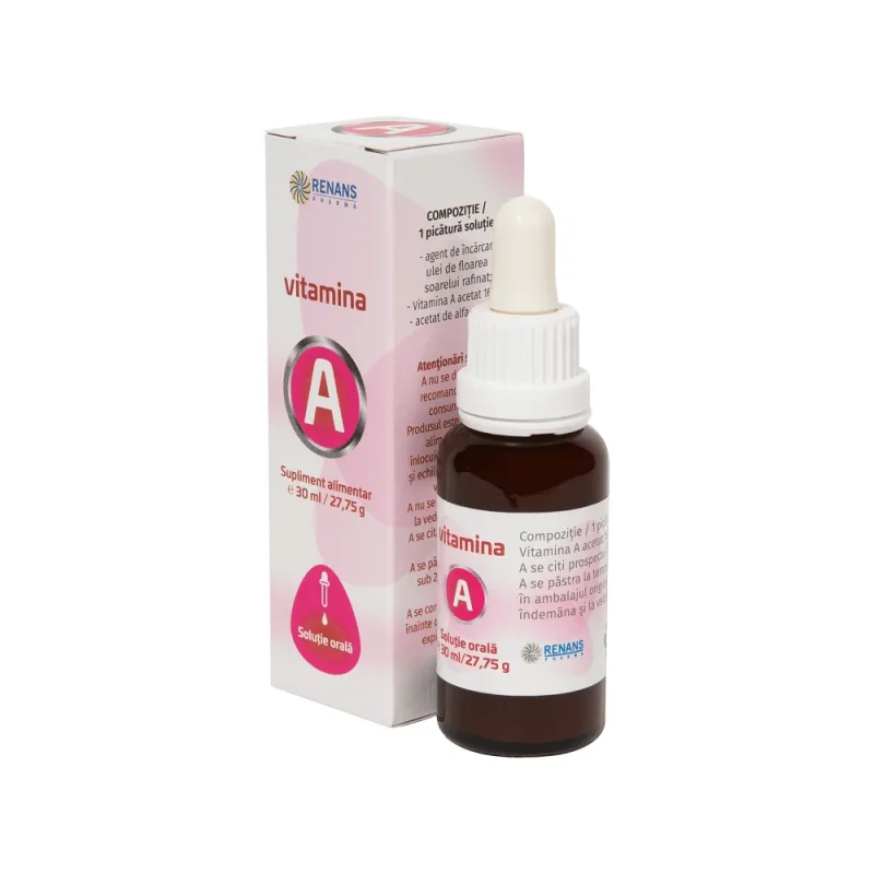Vitamina A uleioasa, solutie orala, 30 ml, Renans RENANS PHARMA — preț și oferte